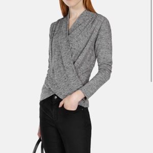 Karen Millen grey draped top